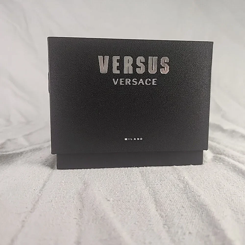 Watch Box Genuine Versus Versace Milano Black/Silver Watch Box, Book, Pillow